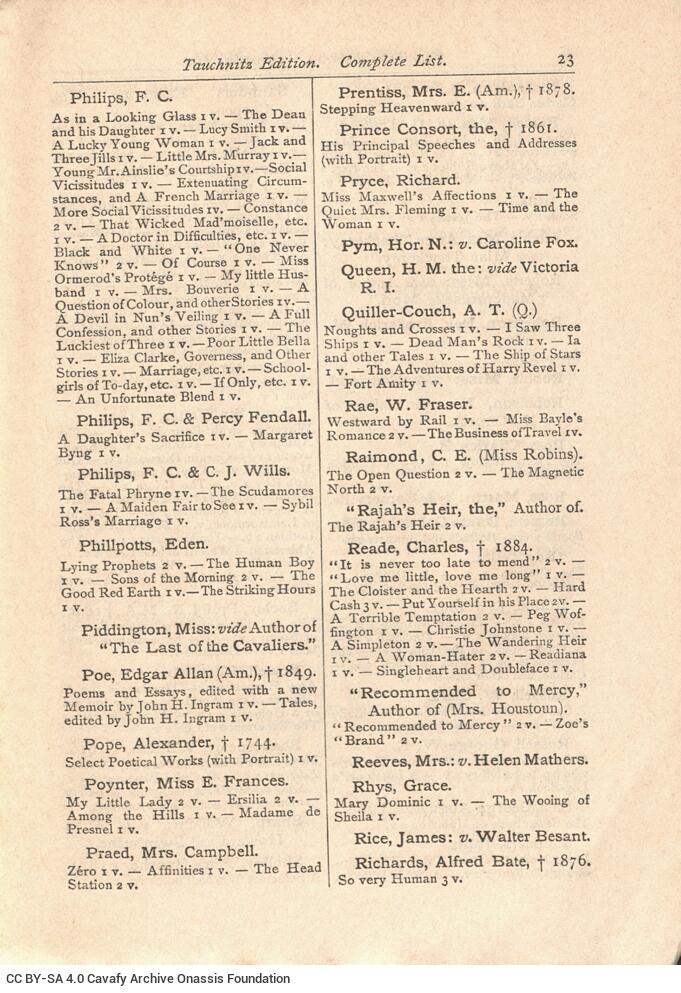 12 x 16 cm; 288 p. + 32 appendix p., price of the book “1.60 M” on the spine of the book. C. P. Cavafy’s handwritten si